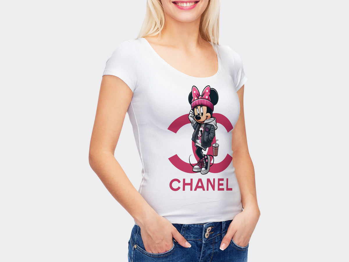 Chanel T-Shirt mit Minnie Mouse